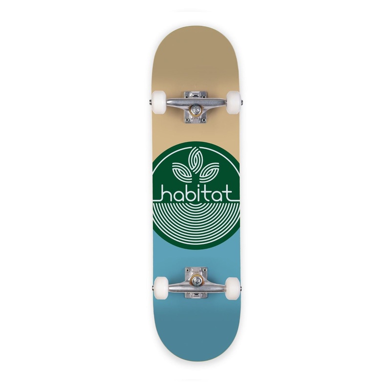 Habitat Leaf Dot Green Complete Skateboard - 7.75"