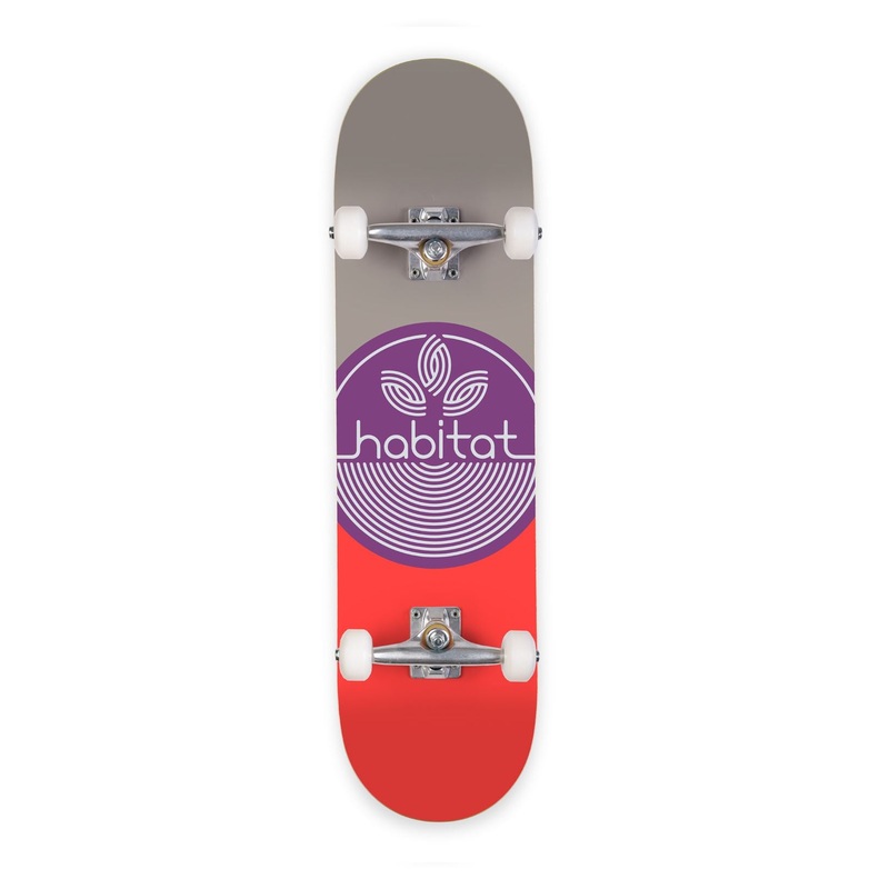 Habitat Leaf Dot Purple Complete Skateboard - 8.0"