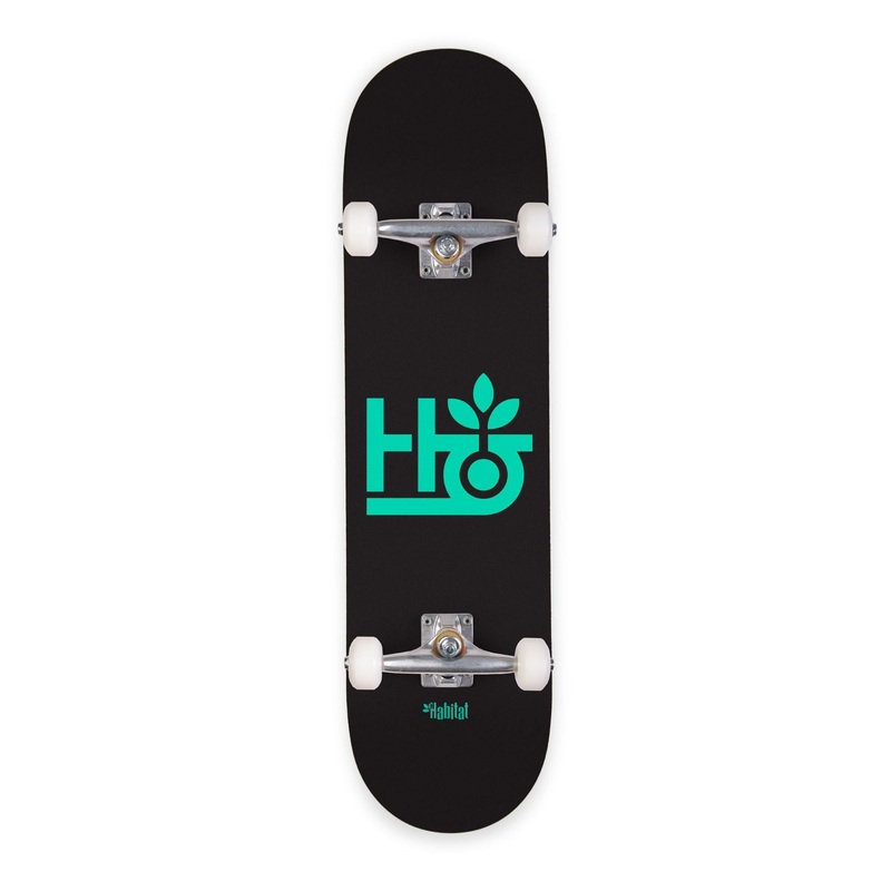 Habitat Pod Black/Teal Complete Skateboard - 8.0"