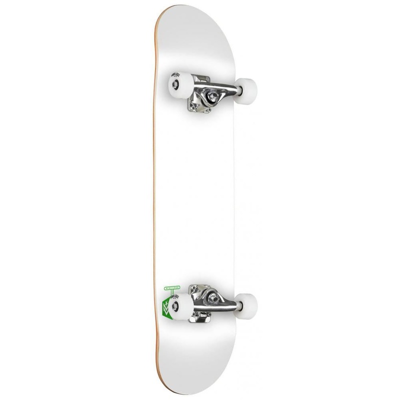 Mini Logo Chevron Detonator  Solid White Complete Skateboard - 7.5"