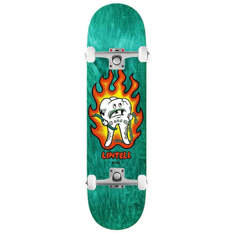 Real Lintell Mascot x Venom Custom Complete Skateboard - 8.5"