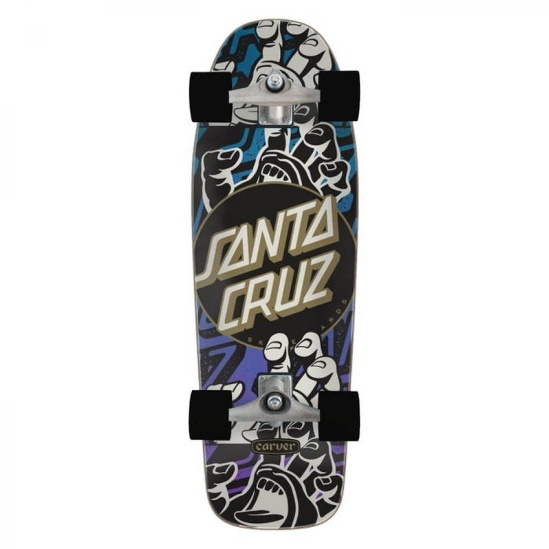 Santa Cruz Surf Skate 80s Rider Handled Dot Complete Skateboard - 9.8"