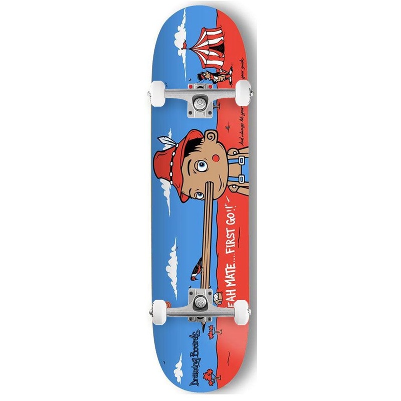 Drawing Boards Pinocchio Custom Complete Skateboard - 7.75"