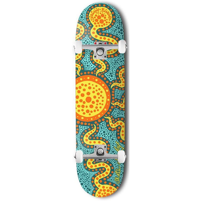 Drawing Boards Skate All Day Custom Complete Skateboard - 8.1"