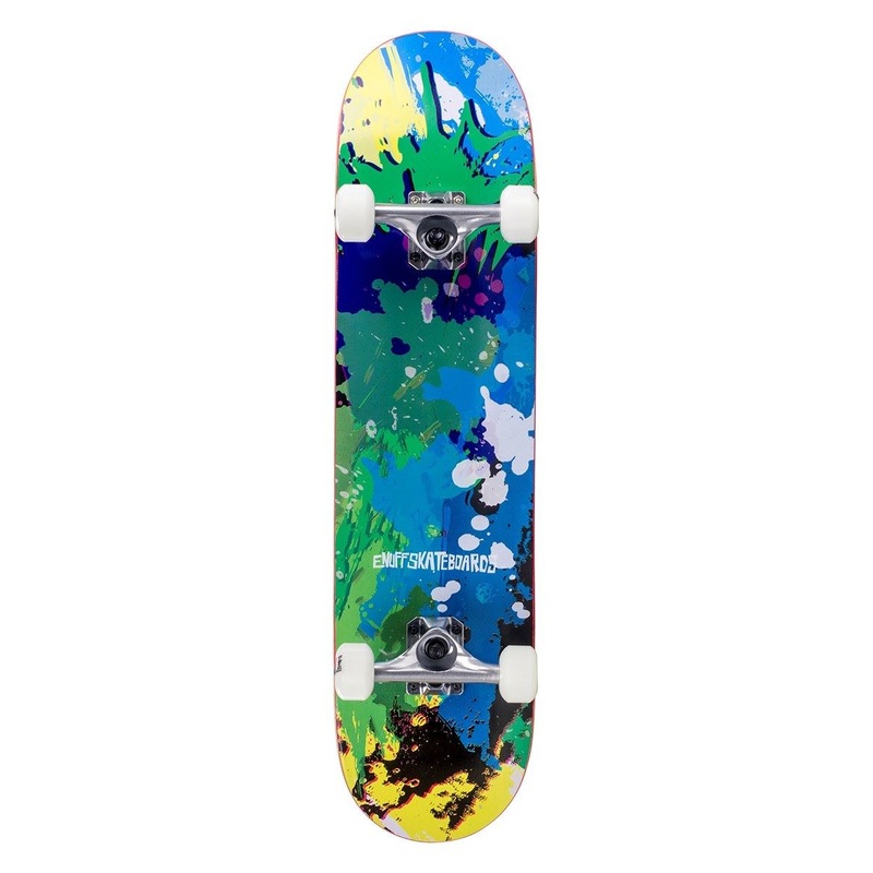 Enuff Splat Complete Skateboard - Green Blue - 7.75"