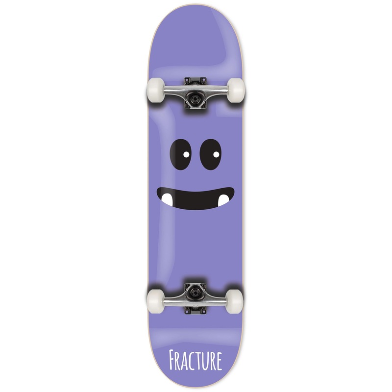 Fracture Lil Monsters Purple Complete Skateboard 7.75"