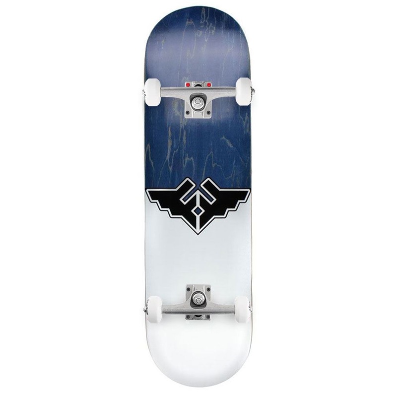 Fracture Wings V1 Blue Custom Complete Skateboard -  8.25"
