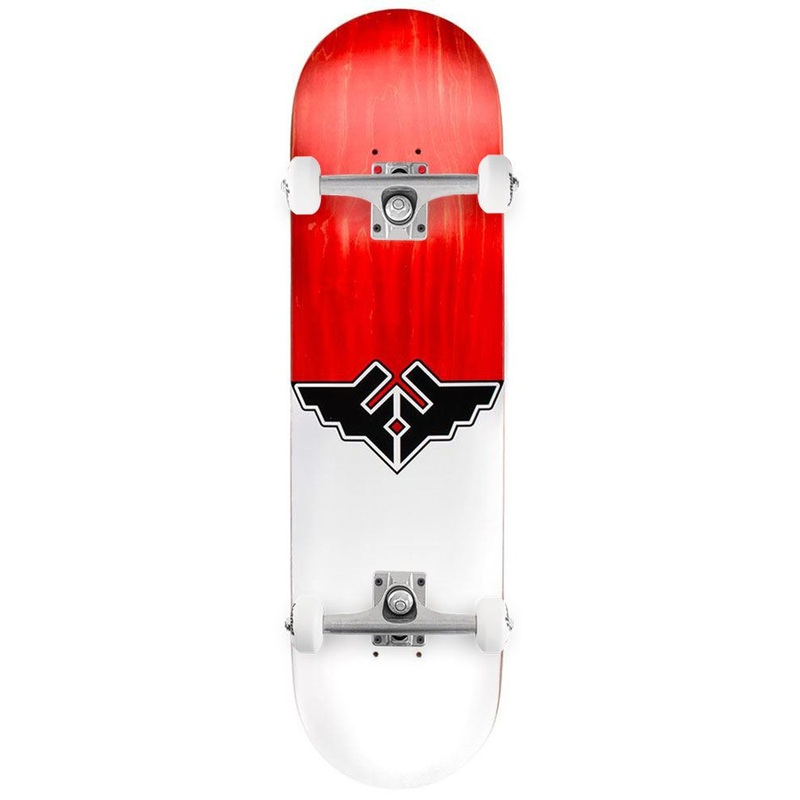 Fracture Wings V1 Red Custom Complete Skateboard -  8.0"