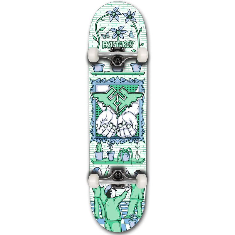 Fracture x Adswarm Complete Skateboard 8.0"