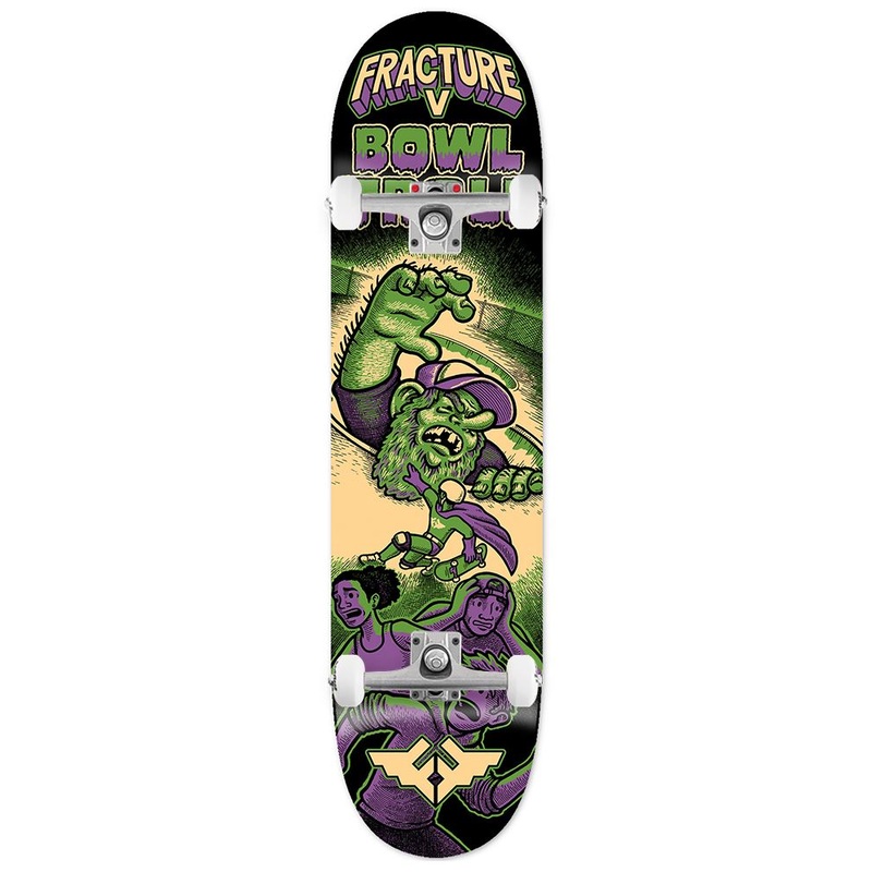 Fracture x Jon Horner Bowl Troll x Venom Skateboards Custom Complete Skateboard - 8.25