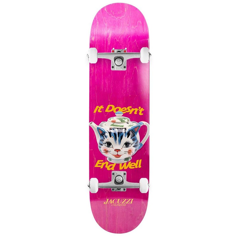 Jacuzzi Unlimited Tea Pot EX7 Pink x Venom Custom Complete Skateboard - 8.125"