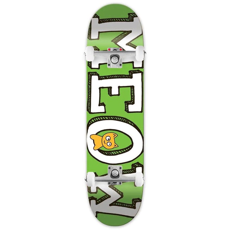 Meow DSM Logo Green x Venom Custom Complete Skateboard - 7.75"