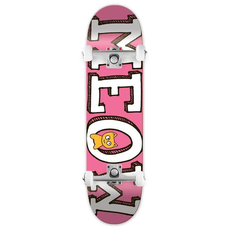 Meow DSM Logo Pink x Venom Custom Complete Skateboard - 7.75"