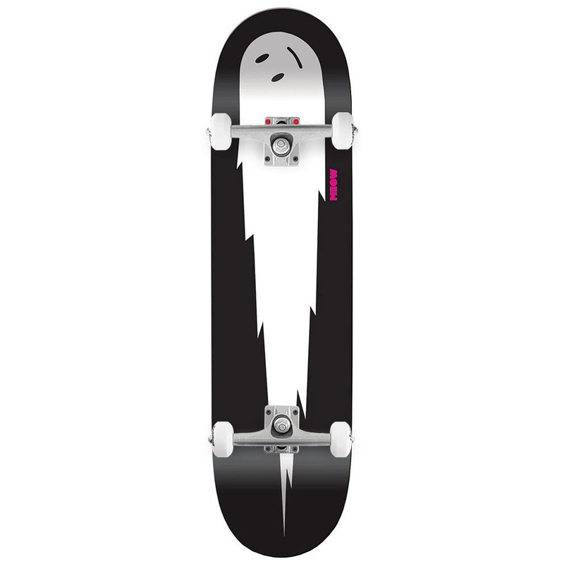 Meow Halley's Comet Black/ White x Venom Custom Complete Skateboard - 8.25"