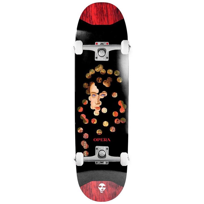 Opera Dot EX7 Pop Slick Black/Red x Venom Custom Complete Skateboard - 8.5"