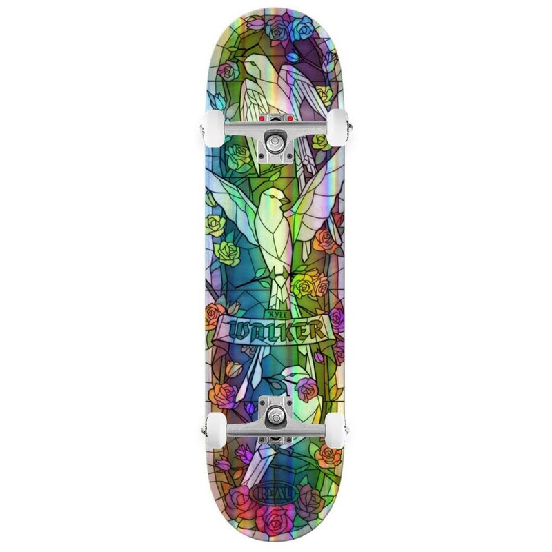 Real Kyle Holographic Cathedral x Venom Custom Complete Skateboard - 8.38"