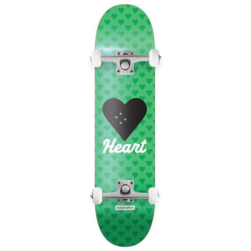 The Heart Supply HS Vertical Flow Green x Venom Custom Complete Skateboard - 8.125"